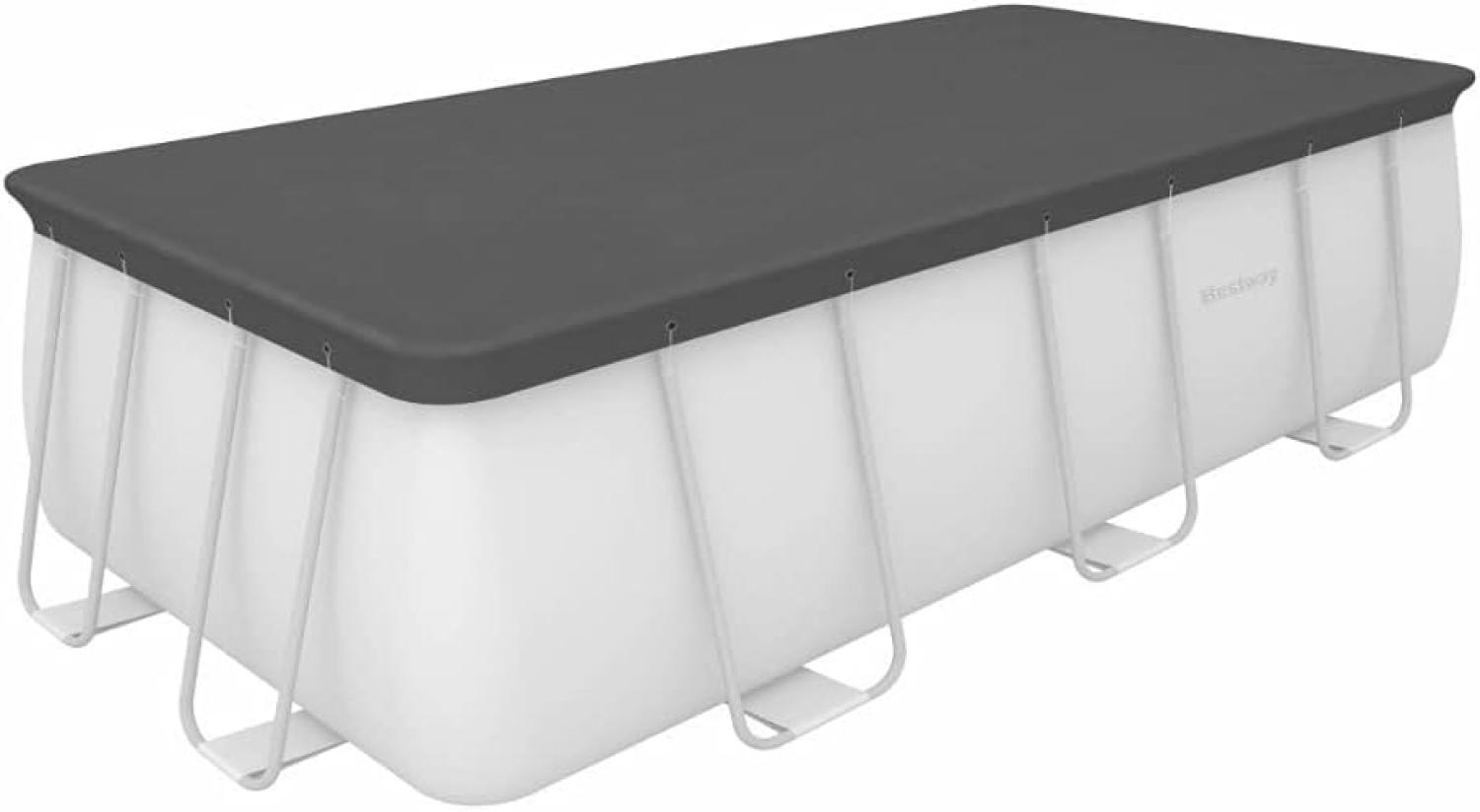 Bestway® Ersatzteil Abdeckplane (schwarz) für Power Steel™ Pools 488 x 244 x 122 cm, eckig Bild 1