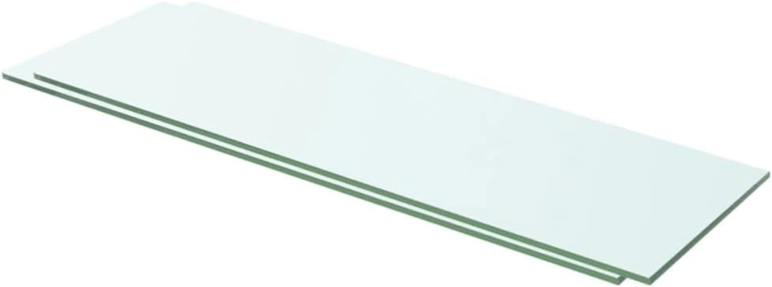 vidaXL Regalböden 2 Stk. Glas Transparent 60x15 cm 3051563 Bild 1