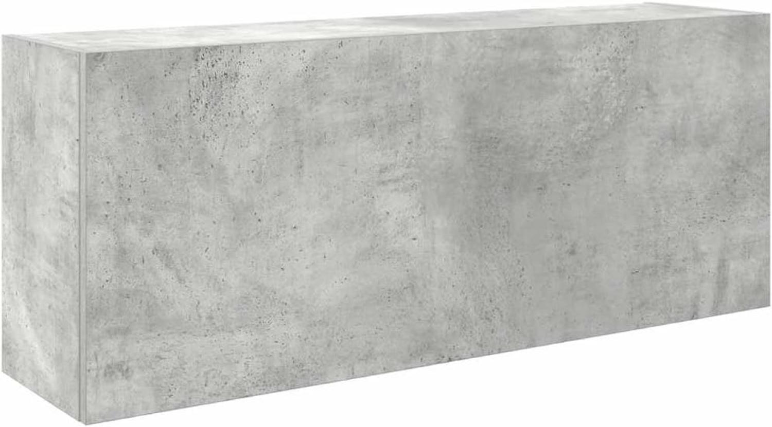 Bad-Wandschrank Betongrau 100x25x40 cm Holzwerkstoff 860106 Bild 1