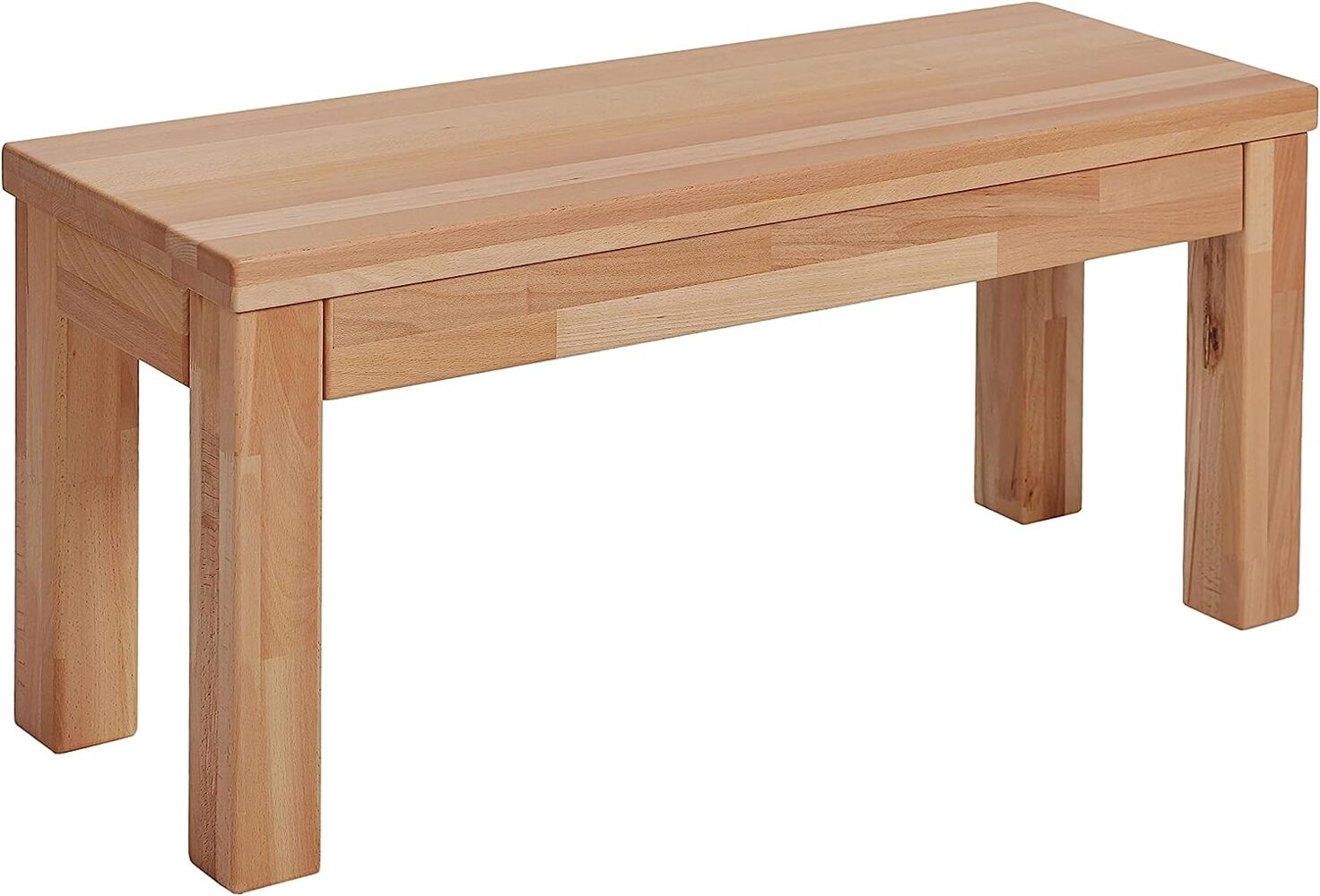 Krok Wood Sitzbank aus Massivholz in Buche (Milano 140 x 35 x 47 cm) Bild 1