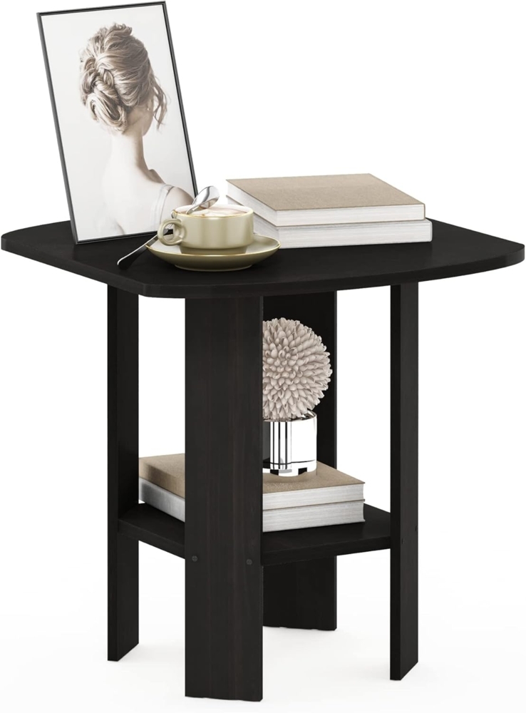 Furinno Simple Design Beistelltisch, Espresso, 50.8 x 50.8 x 49.78 cm Bild 1