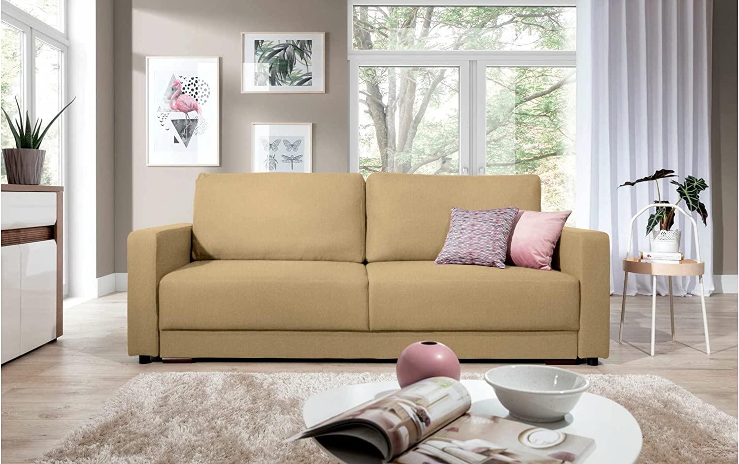 Stylefy Ester Einzelsofa Strukturstoff INARI Latte Bild 1