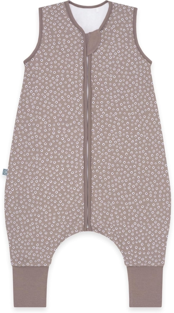 emma & noah Baby Schlafsack mit Füßen 1.0 TOG, Ganzjahres Schlafsack mit Beinen für den Frühling, Sommer und Herbst, 100% Bio-Baumwolle, OEKO-TEX Zertifiziert (Blume Berry, 110 cm) Bild 1