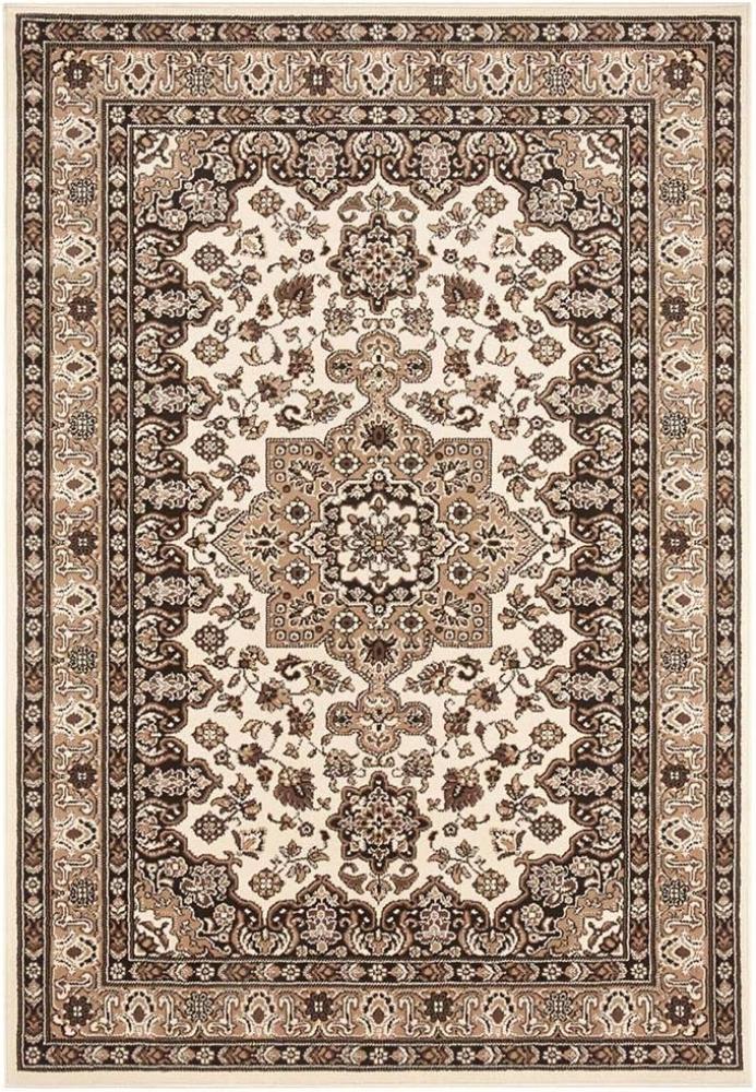 Orientalischer Kurzflor Teppich Parun Täbriz Ivory Beige - 120x170x0,9cm Bild 1