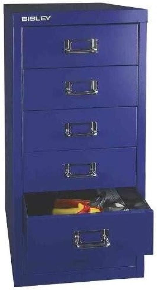 BISLEY MultiDrawer, 29er Serie, DIN A4, 6 Schubladen, Metall, 355 Silber, 38 x 27. 9 x 59 cm Bild 1