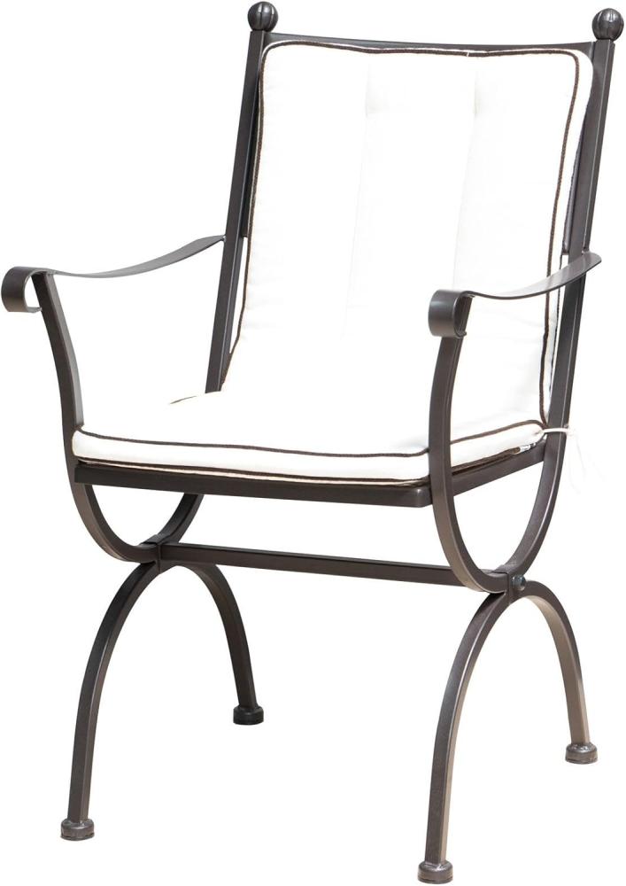 Romeo Sitz-Rückenkissen Farbton natur mit Keder schwarz | 75% Baumwolle/ 25% Polyester Bild 1