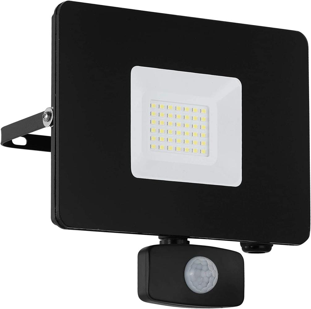 Eglo 97462 LED Outdoor Wandleuchte FAEDO 3 schwarz klar L:17,5cm H:19cm T:5cm Sensor IP44 Bild 1