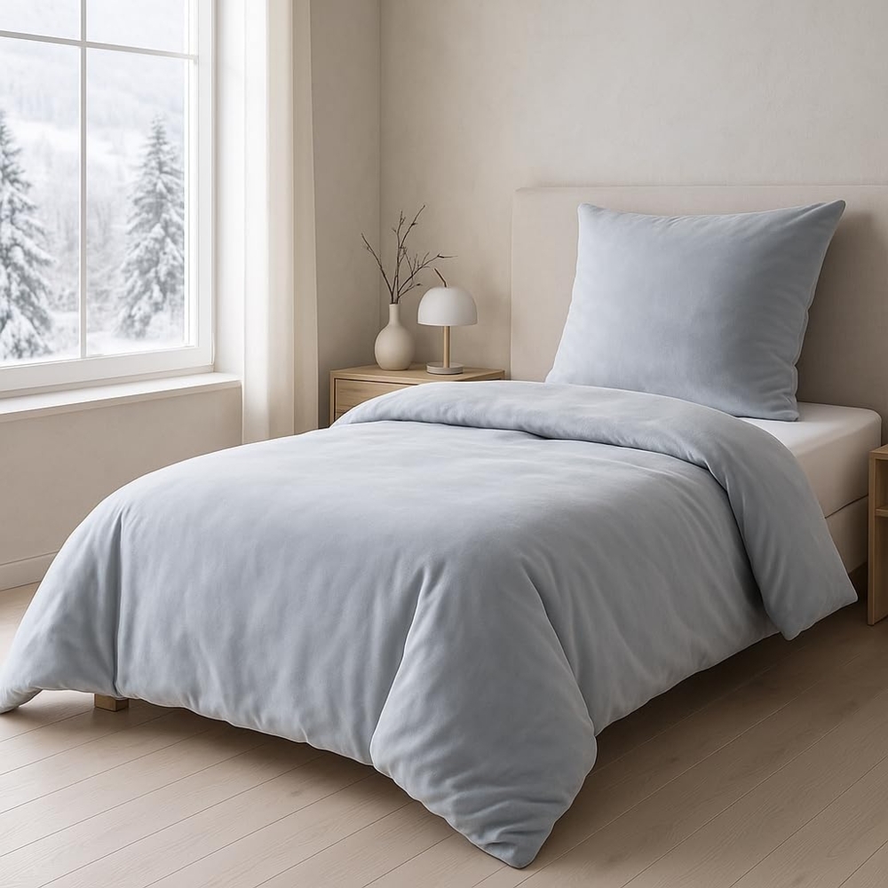 Malika Bettwäsche 135x200 + 80x80 cm Cashmere Touch Bettwäsche, atmungsaktiv, Mikrofaser, 2 teilig, Für Allergiker geeignet, pflegeleicht, angenehm weicher Stoff Bild 1