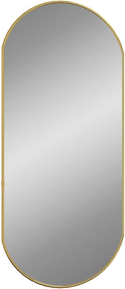 vidaXL Wandspiegel Golden 80x35 cm Oval 348199 Bild 1