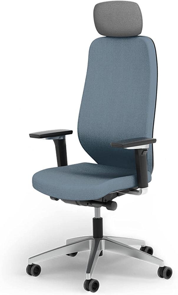 Ergotopia® MasterBack Executive ergonomischer Bürostuhl mit 3D Neigungsmechanik - Premium Schreibtischstuhl Made in Germany mit Lordosenstütze, Synchronmechanik & verstellbaren 5D Armlehnen Bild 1