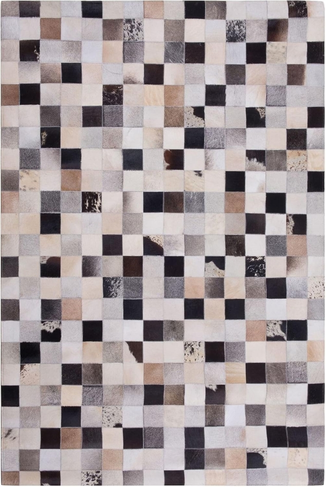 Teppich Kuhfell braun-beige 160x230 cm Patchwork RIZE Bild 1