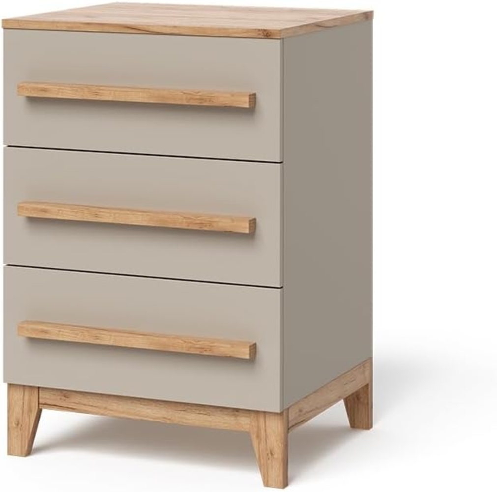 Kommode Malia Cashmere 60x88 cm mit 3 Schubladen Vitalispa Bild 1