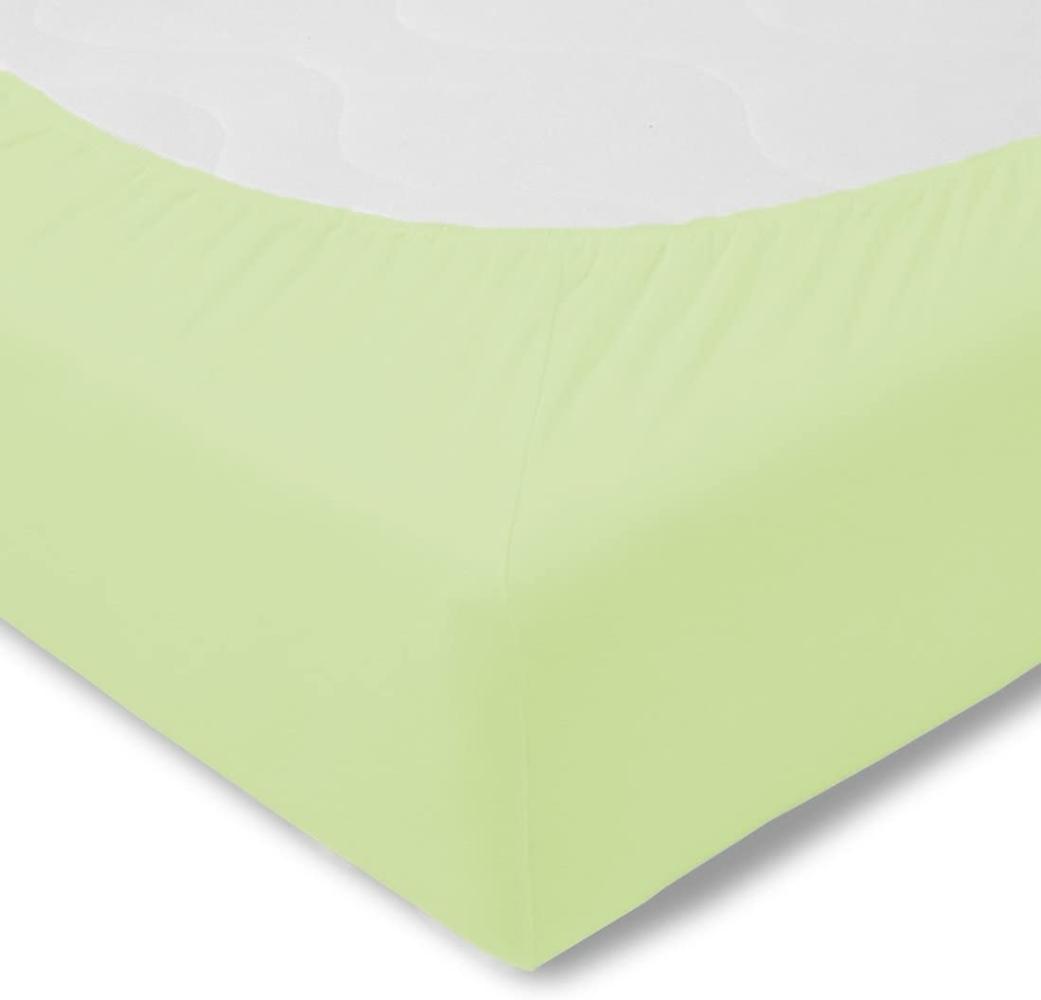 Kneer Single Jersey Spannbetttuch, Farbe:97 Lilie;Größe:140x200-160x200 cm Bild 1