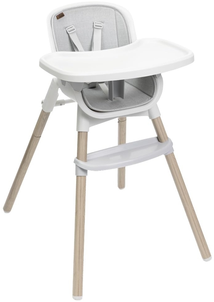 Chicco Hochstuhl Zest Plus Wooden Grey, mit abnehmbarem Tablett Bild 1