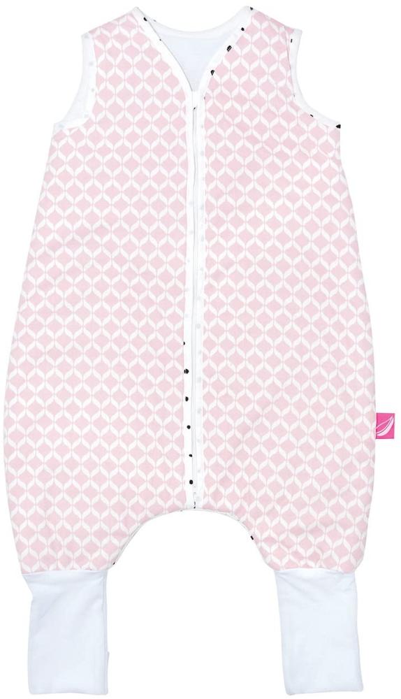 Babyschlafsack aus Baumwolle mit Beinen gefüttert von Motherhood - kuscheliger Babyschlafsack Öko Tex Standard TOG 2, Größe: 1-1,5 Jahre, rosa classics Bild 1