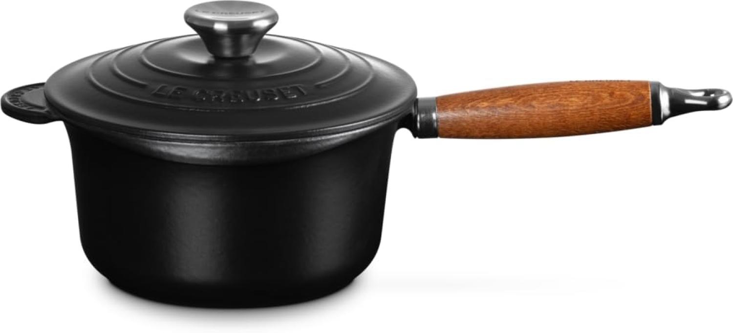 Le Creuset Profitopf mit Holzgriff 18 cm Schwarz - Schwarz - 10 bis 18 cm Bild 1