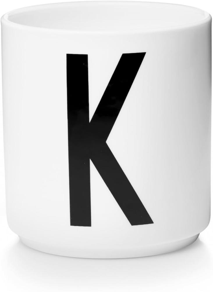 Design Letters Porzellan Kaffeetassen A-Z Weiß | Kaffeetasse | Geschenke für frauen, Männer | Verwendungals Zahnputzbecher, Teetasse | Dekorativ Design Tasse | Premium dekorativen Buchstaben becher Bild 1