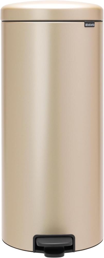 Brabantia Treteimer NewIcon, Abfalleimer, Mülleimer, Stahl, Metallic Gold, 30 L, 304484 Bild 1