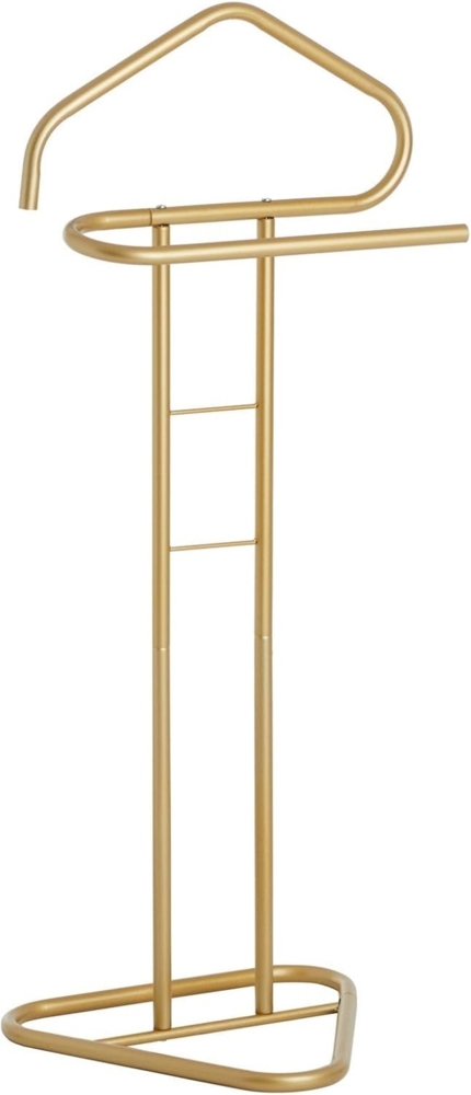 IDIMEX Herrendiener CAMILO, Stummer Diener Kleiderablage mit Hosenbügel aus Metall gold Bild 1