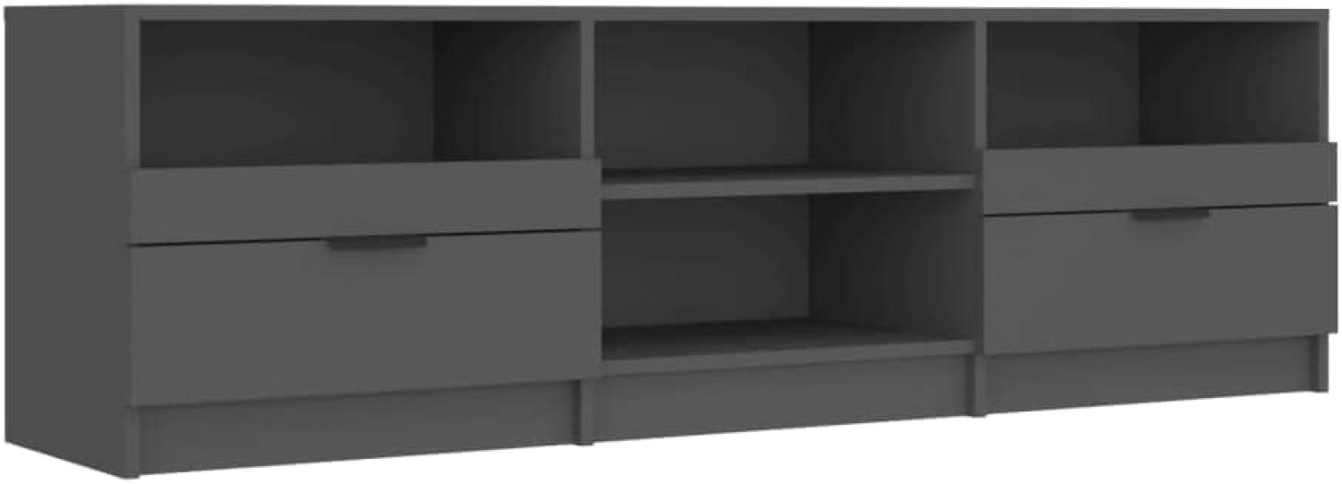 vidaXL TV-Schrank Schwarz 150 x 33,5 x 45 cm Holzwerkstoff [811458] Bild 1