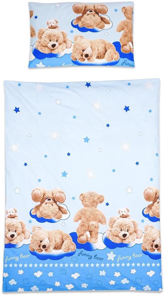 2-teiliges Baby Kinder Bettbezug 150x120 cm mit Kopfkissenbezug Bild 1