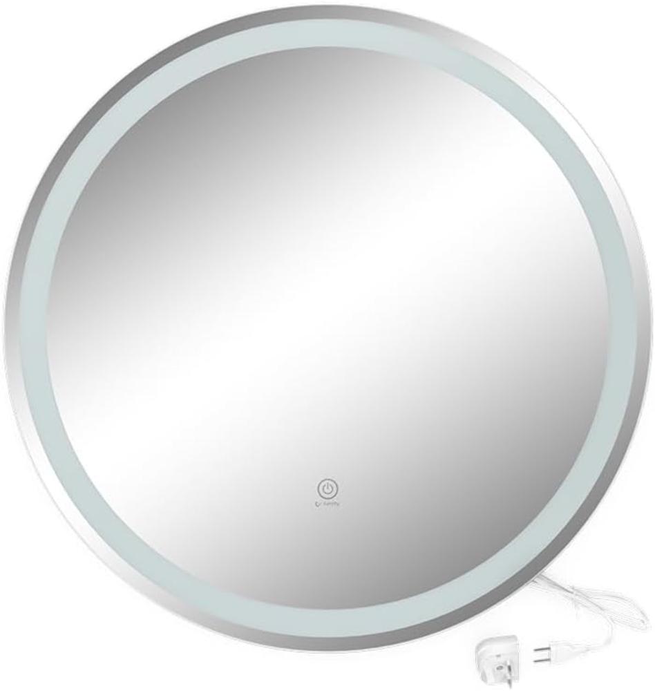 Badezimmerspiegel Lumos Weiß 70 cm mit Touchschalter Vicco Bild 1