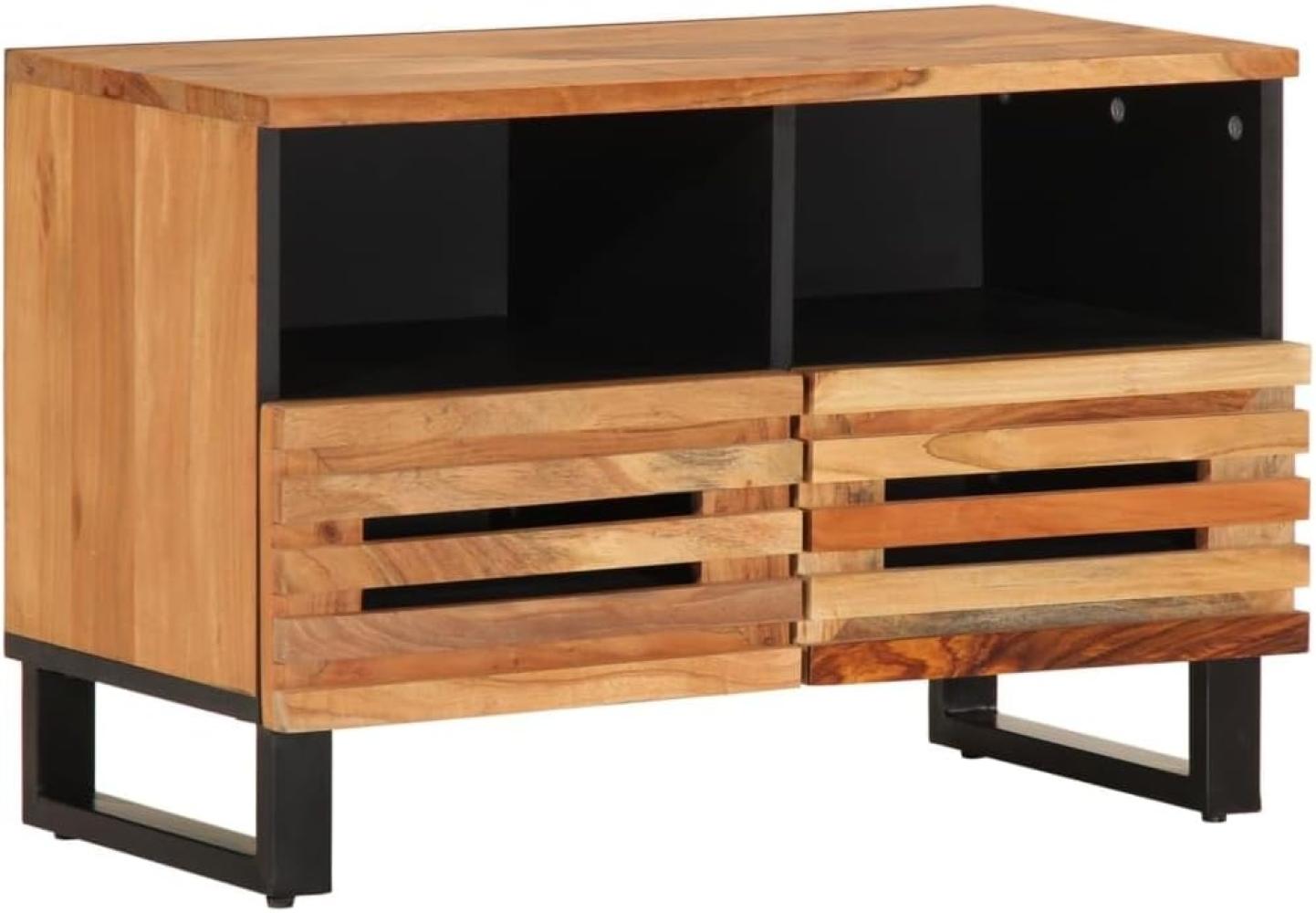 TV-Schrank 70x34x46 cm Massivholz Akazie 377442 Bild 1