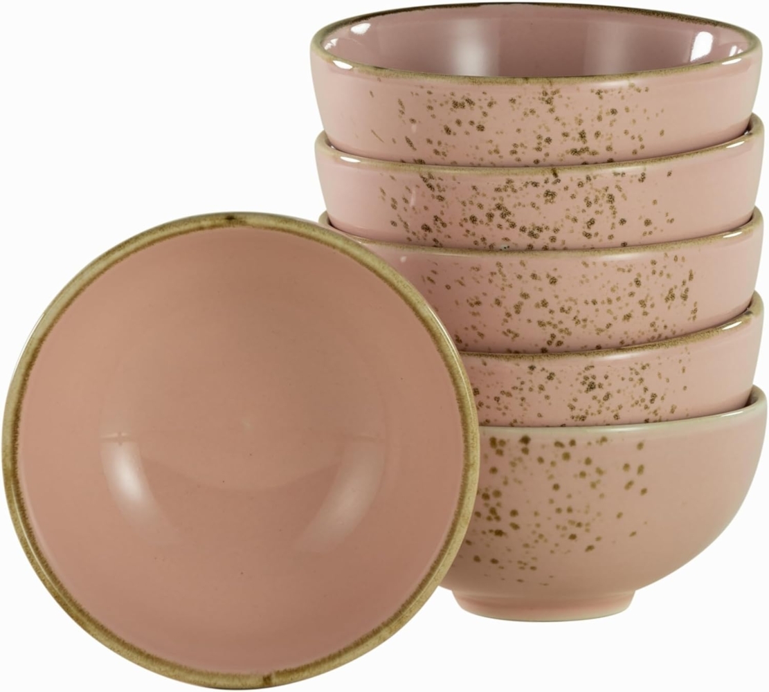 CreaTable 21973 Nature Collection Dip-Schalen Set, rosé, 6-teilig (1 Set) Bild 1