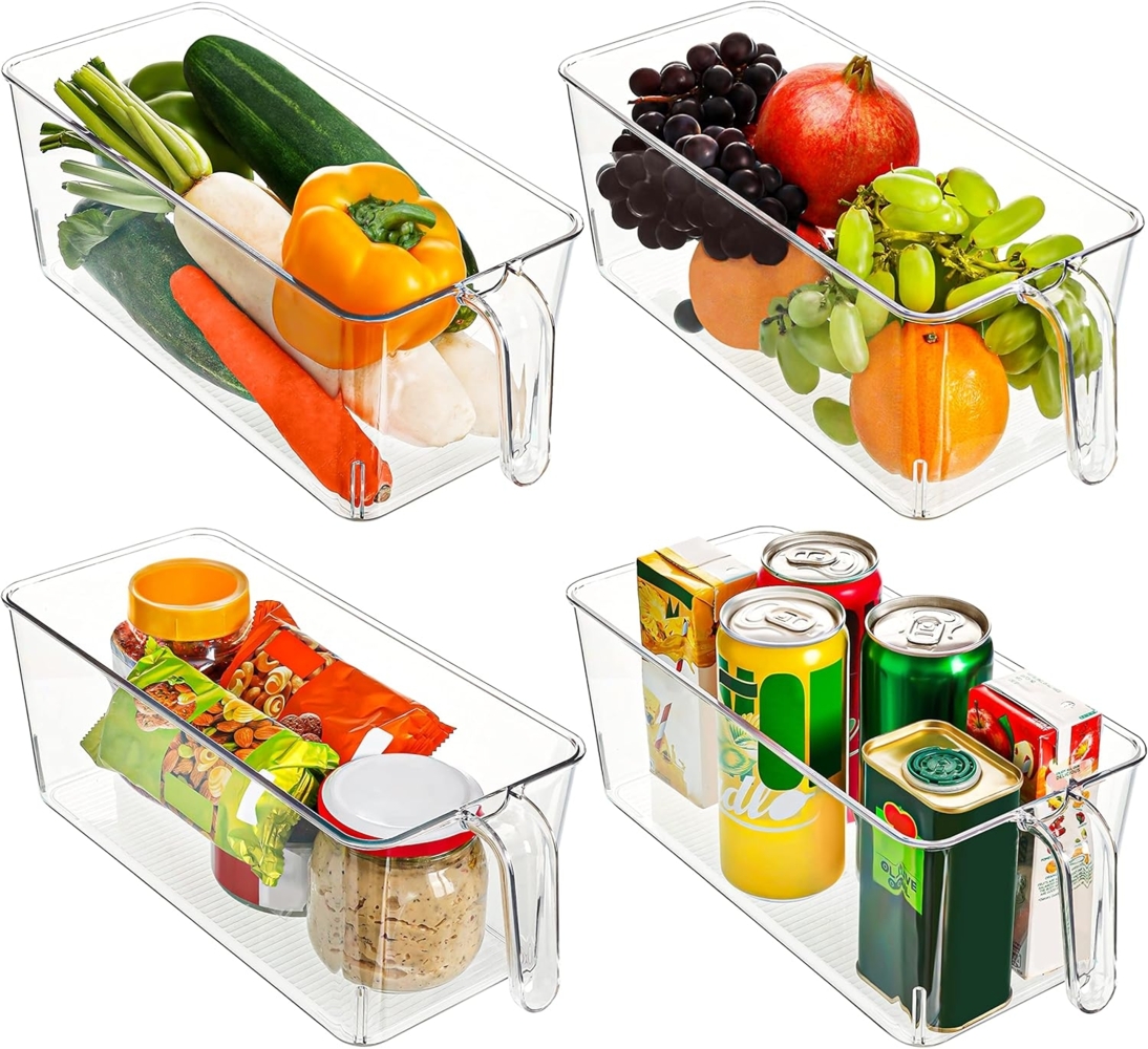 Kurtzy Aufbewahrungsbox 4er Set Kühlschrank-Organizer, 31,2 cm lang (4 St) Bild 1