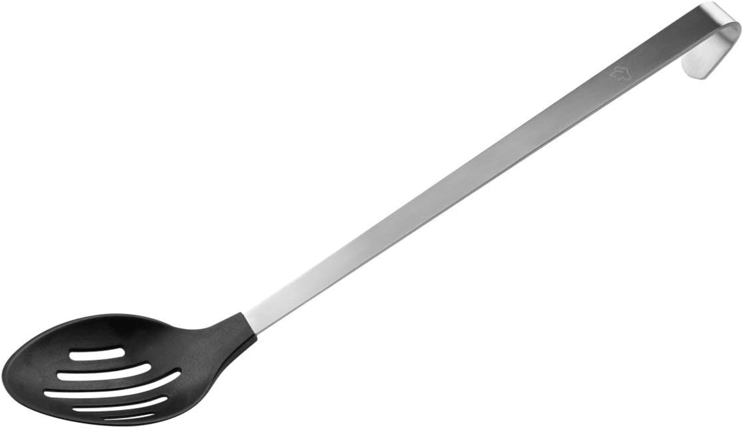 FMprofessional Servierlöffel mit Schlitzen, 1 Stück, Kunststoff, silber schwarz, spülmaschinengeeignet, 37 cm Bild 1