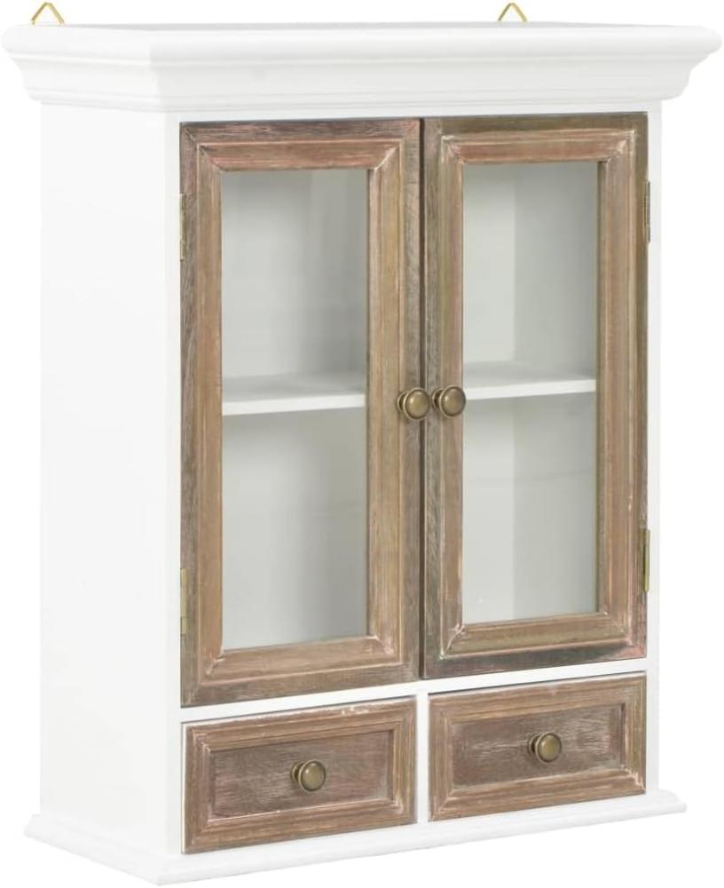 vidaXL Wandschrank Weiß 49x22x59 cm Holzwerkstoff 280073 Bild 1