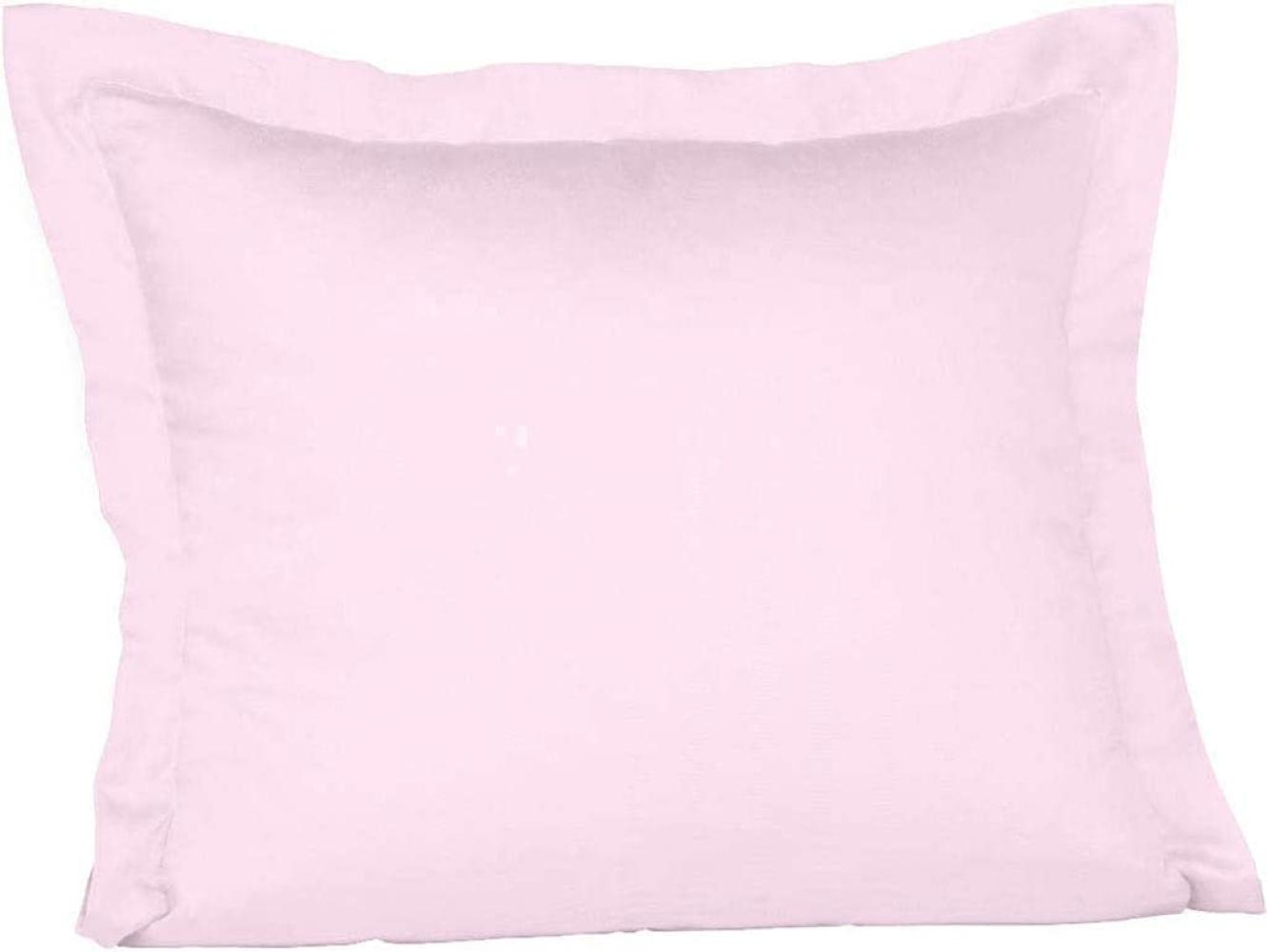 Fleuresse Mako-Satin-Kissenbezug uni colours rose 4040 35 x 40 cm Bild 1