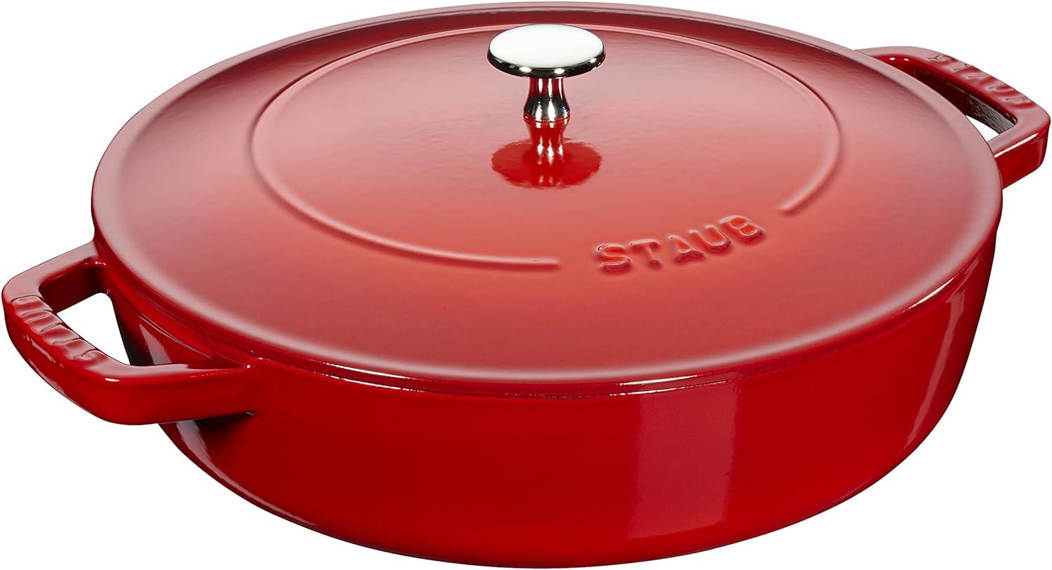 Staub Braisers Bräter mit Chistera Drop-Structure 24 cm, Gusseisen Bild 1