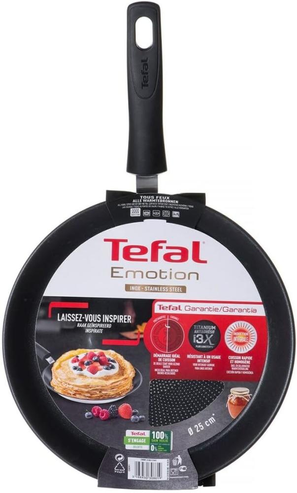 Pandekagepande TEFAL Emotion E30038 25 cm Sort Grå Bild 1