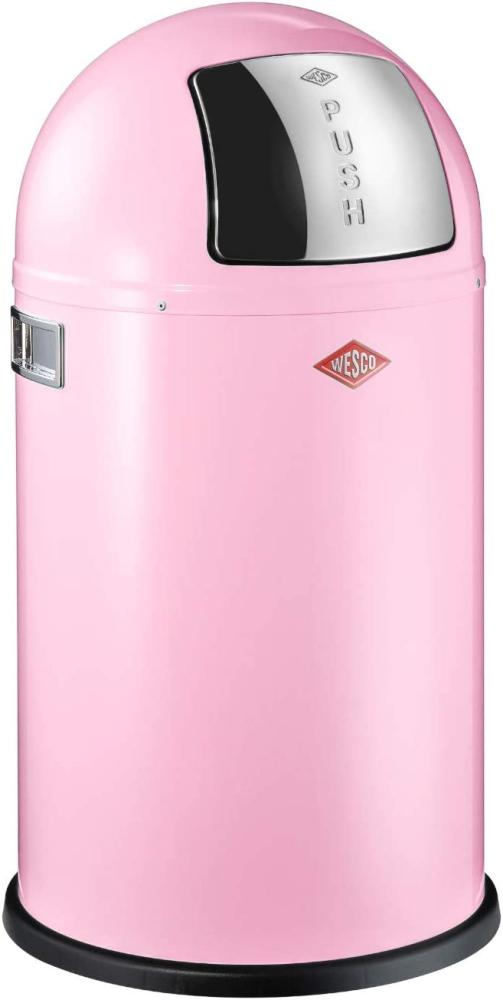 Wesco 'Pushboy Junior' Abfalleimer, Rosa, 22 L Bild 1