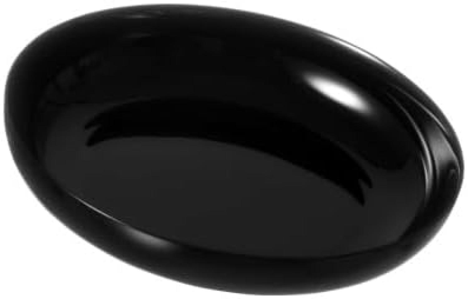 Hartglas-Geschirr 4every Day schwarz - Servierschale flach 21cm 4every Day schwarz Bild 1