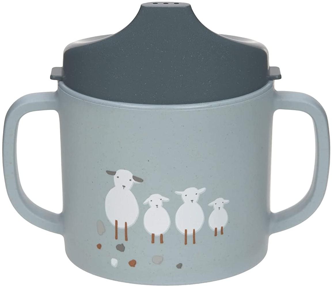 Sippy cup PP/Cellulose T.Farmer Sheep/Goose Blue B Bild 1