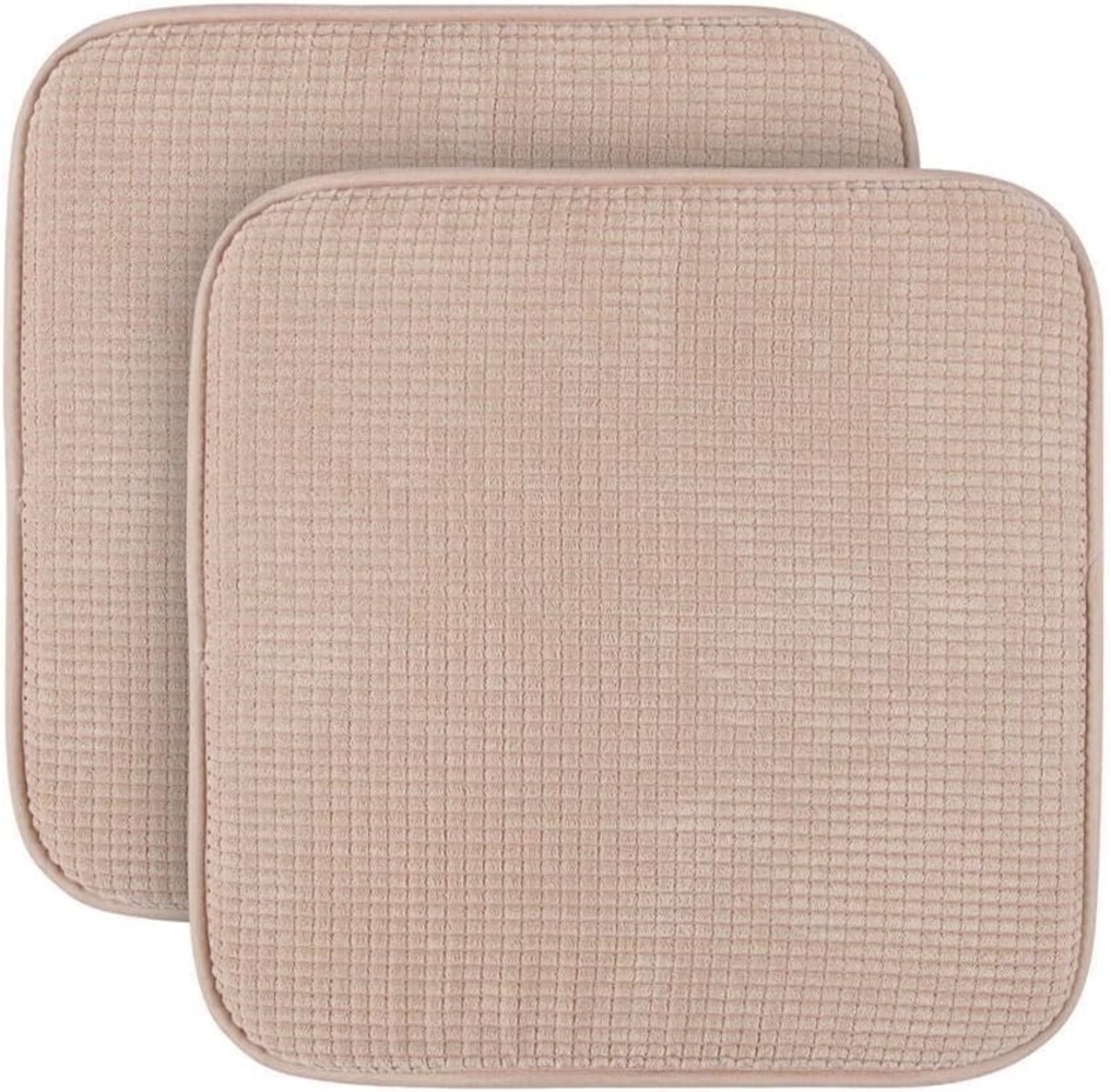 Bestlivings Stuhlkissen Struktur 38x38 cm – Anti-Rutsch-Rückseite, verschiedene Farben & Sets, pflegeleicht, komfortable Polsterung, für Indoor & Outdoor geeignet Bild 1