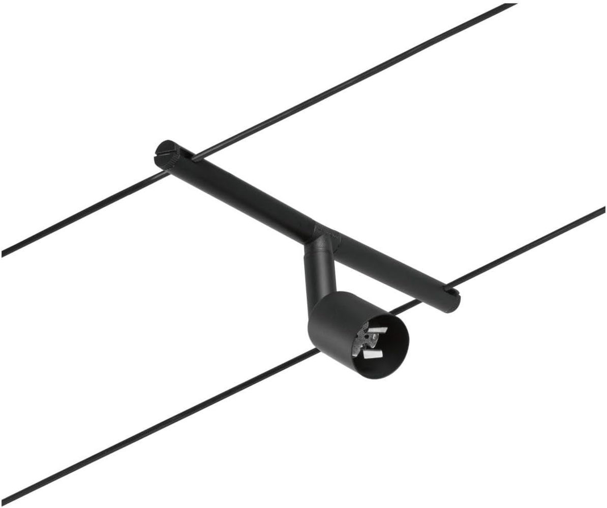 Paulmann No. 94447 Seilspot Salt Schwarz ohne Leuchtmittel max. 10W GU5,3 DC 60VA Bild 1