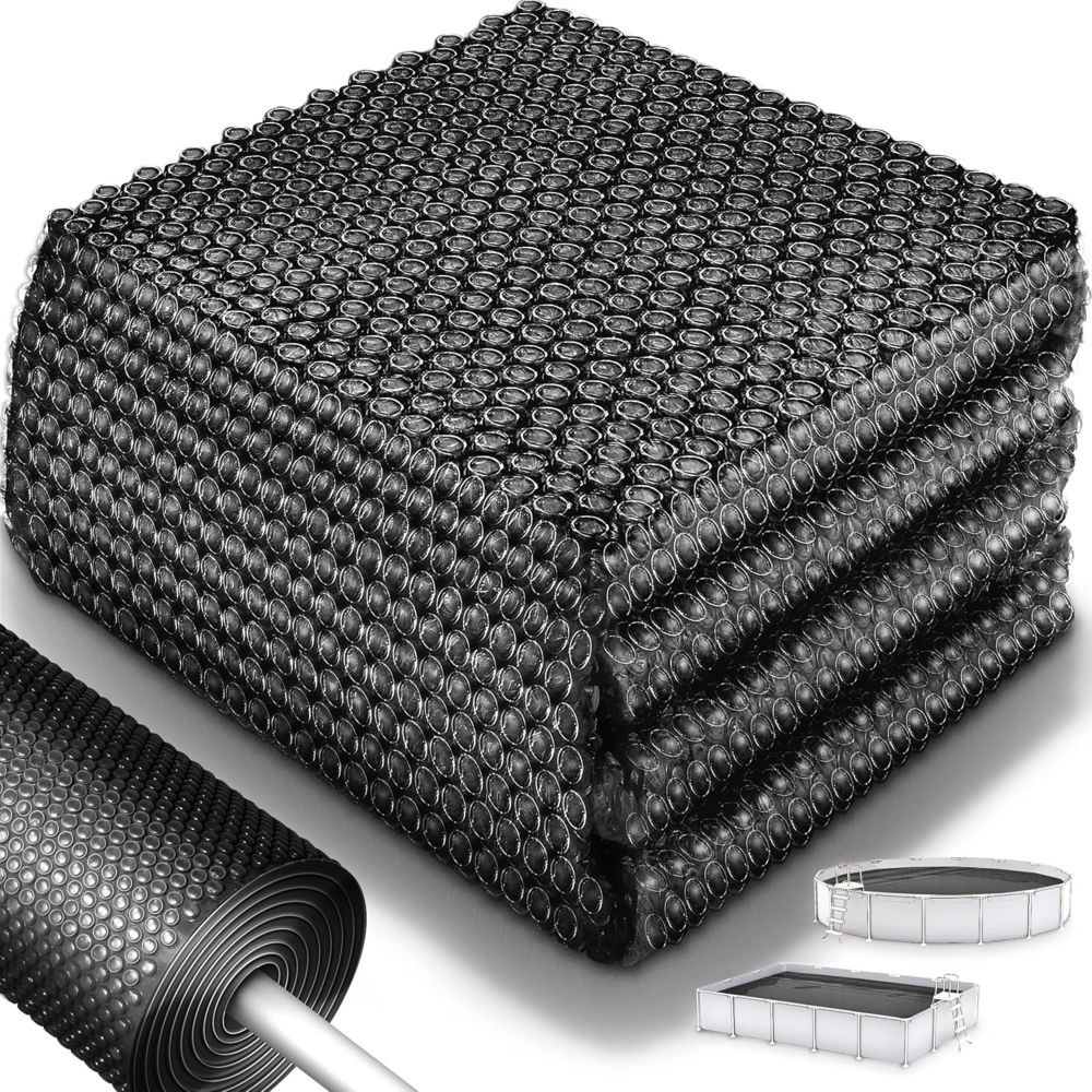 tillvex® Premium Pool Solarabdeckplane 400 µm Rechteckig 700x400 cm | Solarfolie Wärmeplane zuschneidbar | Solarplane Solarabdeckung | Poolheizung Poolsolarplane für Wassererwärmung Bild 1