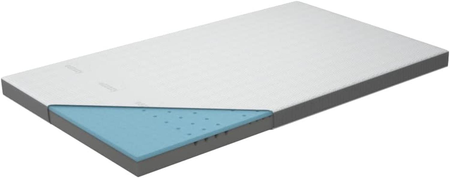 Genius Eazzzy Topper Deluxe 120x200x9cm H2 H3 - orthopädische Matratzentopper für Matratze & Boxspringbett aus Gelschaum | Matratzenauflage 120x200 für Allergiker inkl. Bezug Bild 1