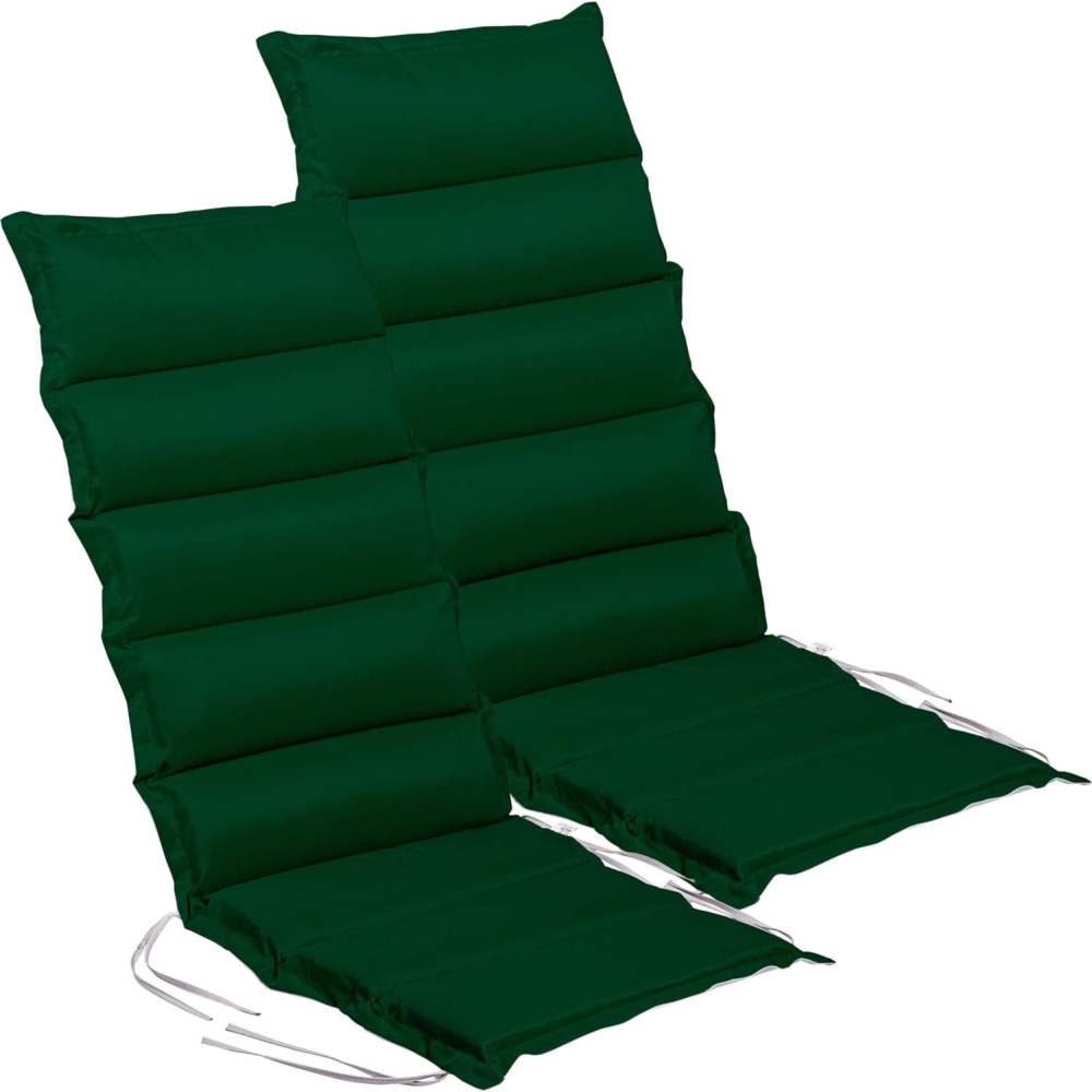 STILISTA Sitzauflage Stuhlauflage Hochlehner Sitzpolster Stuhlkissen, (Kombi Set, 2 St), 120 x 47 x 5 cm, Wendefunktion, Indoor und Outdoor, Farbauswahl Bild 1