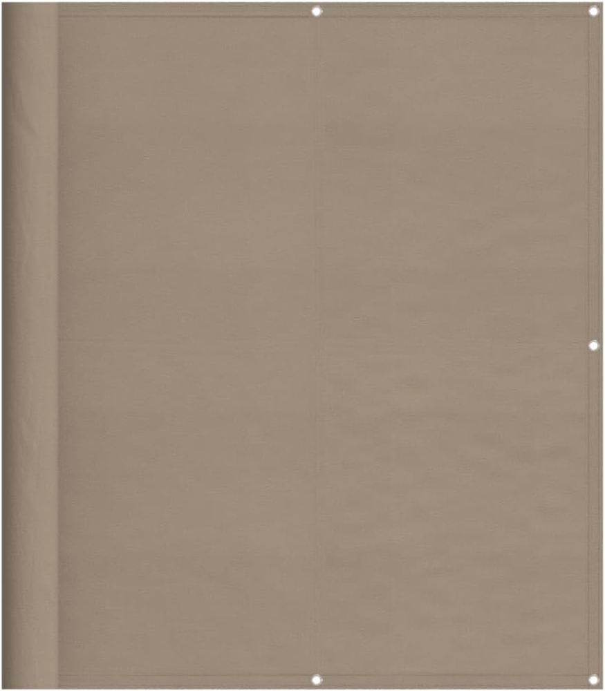 Balkon-Sichtschutz Taupe 120x700 cm 100 % Polyester-Oxford Bild 1