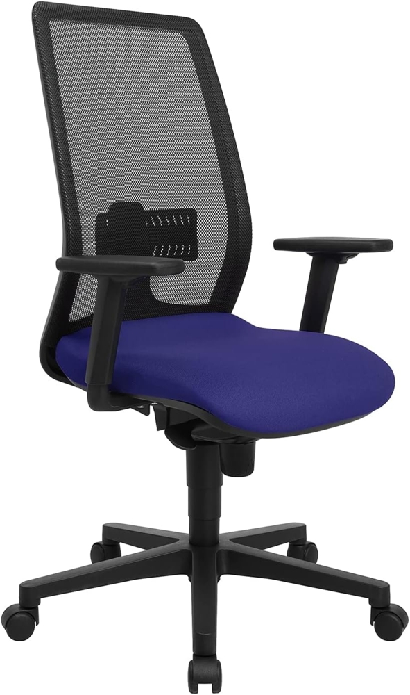 Topstar Bürostuhl T240 inkl. höhenverstellbare Armlehnen blau/schwarz Bild 1