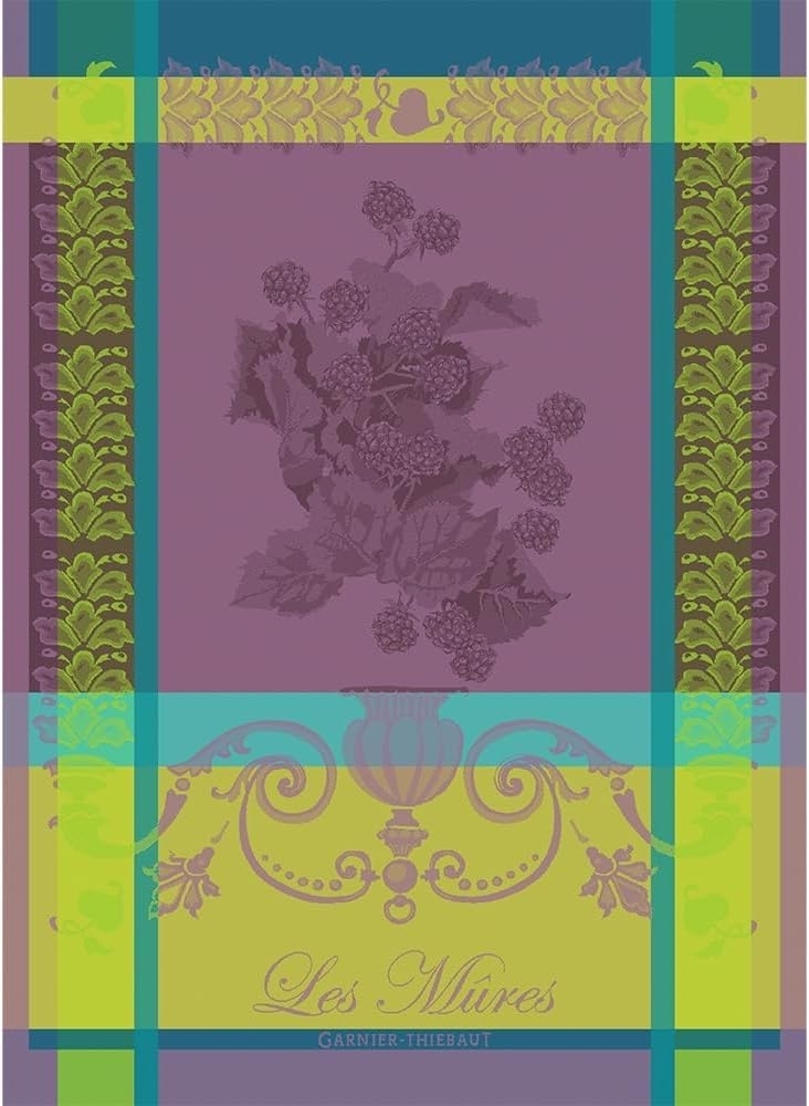 Garnier-Thiebaut Geschirrtuch Les Mures Violet 56x77 cm 100% Baumwolle Bild 1