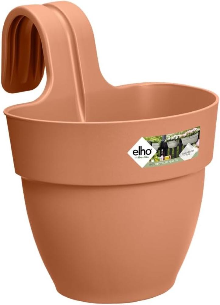 elho Vibia Campana Easy Hanger S 21 - Übertopf für Balkon & Außen - Ø 20. 5 x H 26. 5 cm - Braun/Terra Bild 1