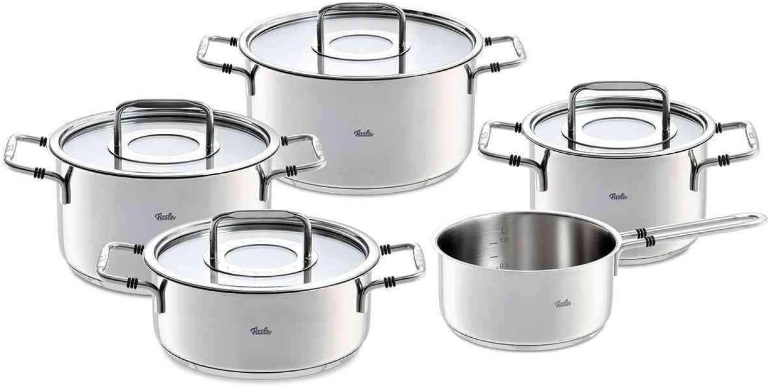 Fissler Bonn Topf-Set 5-tlg, Kochtöpfe, Töpfe, Kochgeschirr, Edelstahl 18/10, Silberfarben, 086 112 05 000 0 Bild 1