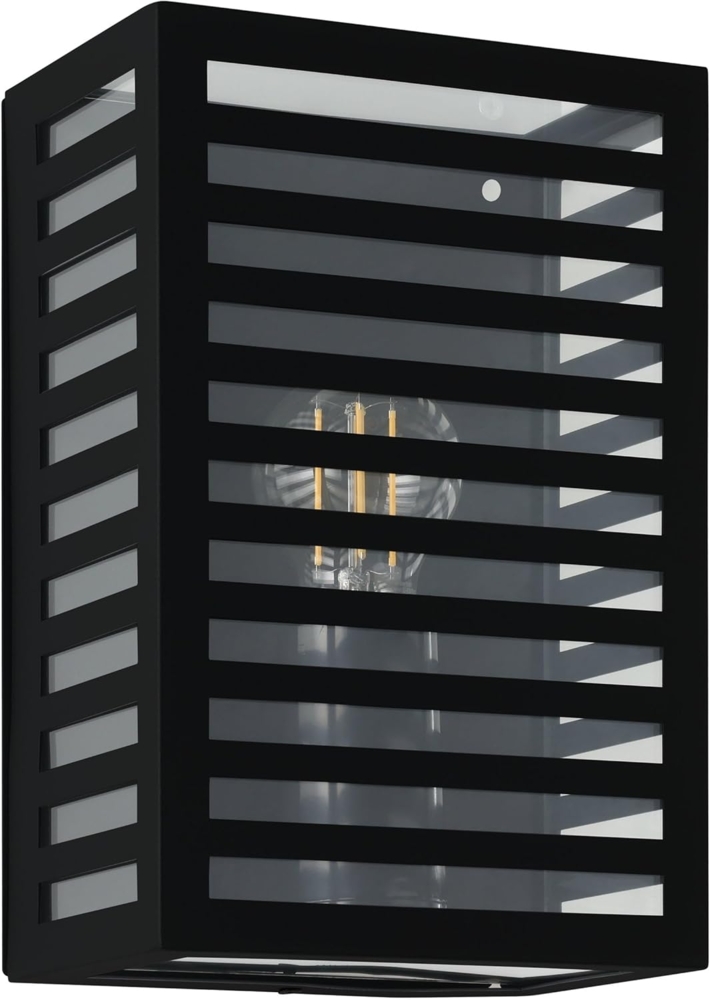 Eglo 900136 Wandleuchte ALAMONTE 3 schwarz E27 L:17cm B:10cm H:26cm dimmbar IP44 Bild 1