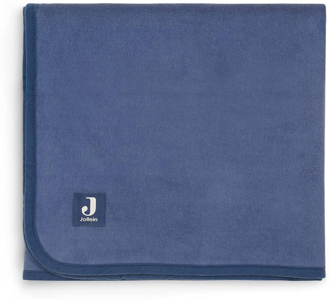 Jollein Wiegedecke Jeans Blue 75 x 100 cm Bild 1