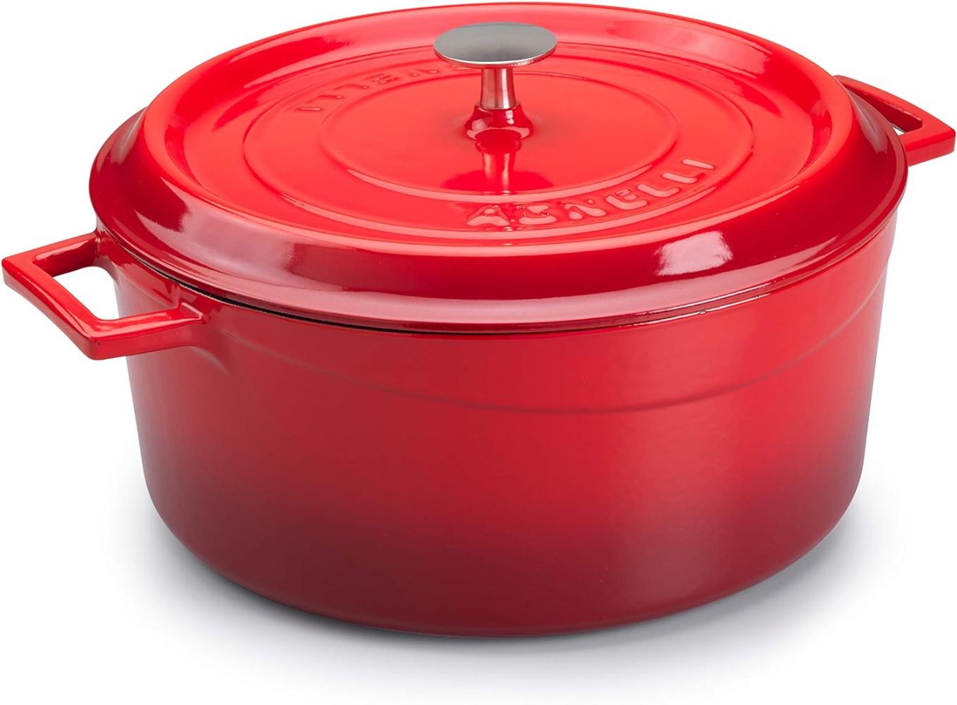 Pentole Agnelli SLOWCOOK Kasserolle 32 cm rot Bild 1